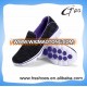 Lightweight no lace flyknit women sports shoes